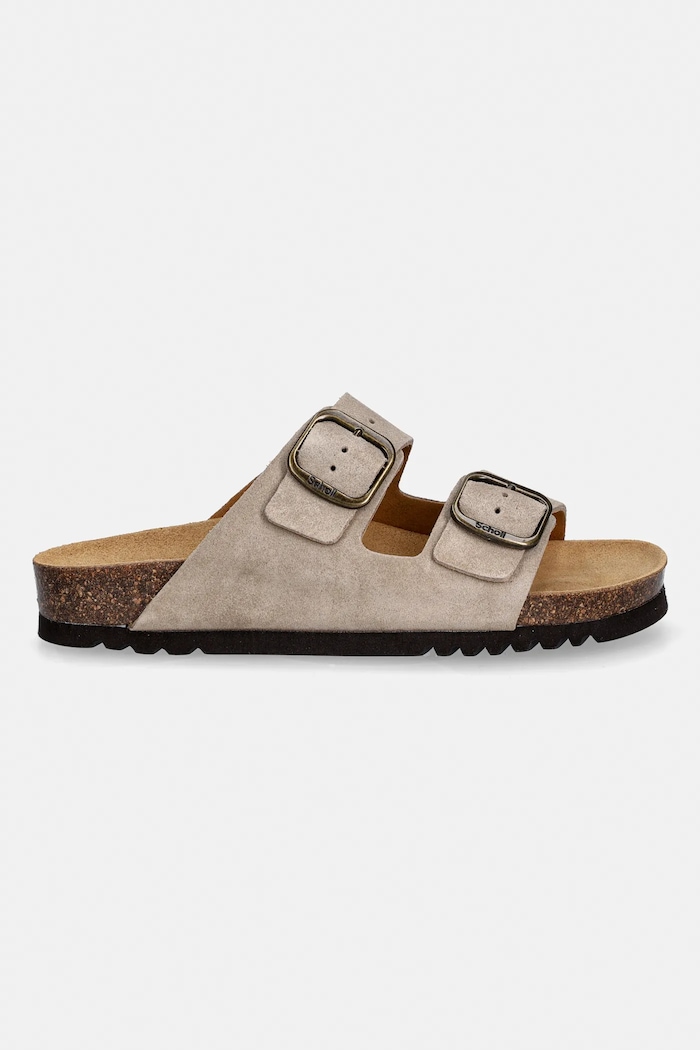 Scholl papucs velúrból JOSEPHINE F321652361 bézs SS26