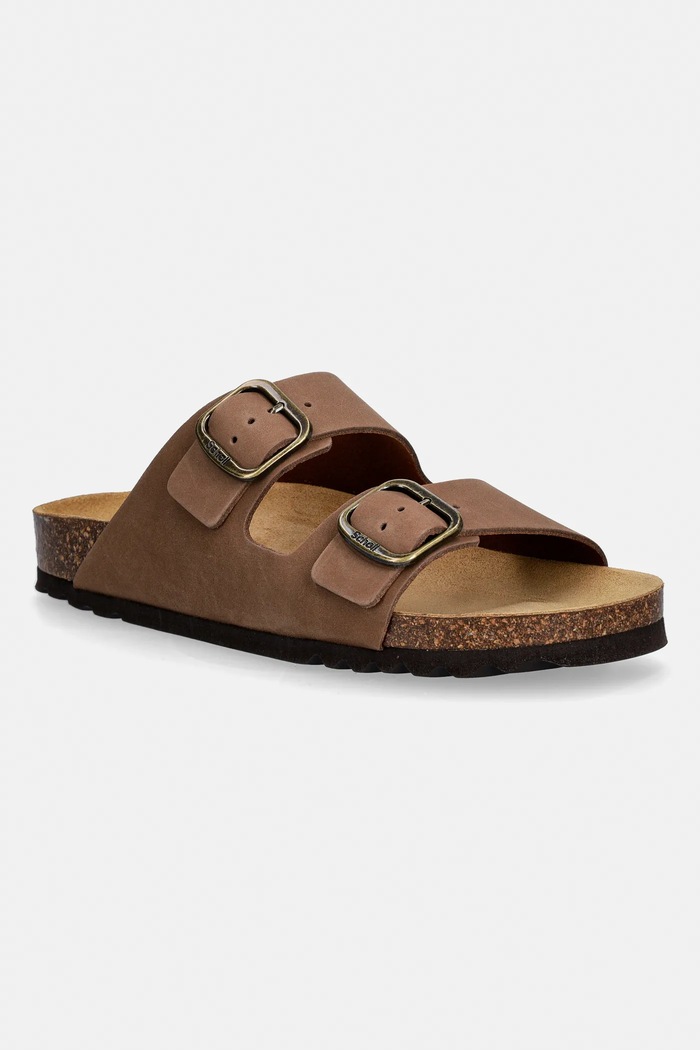 Scholl nubuk papucs JOSEPHINE egyéb barna F321741035