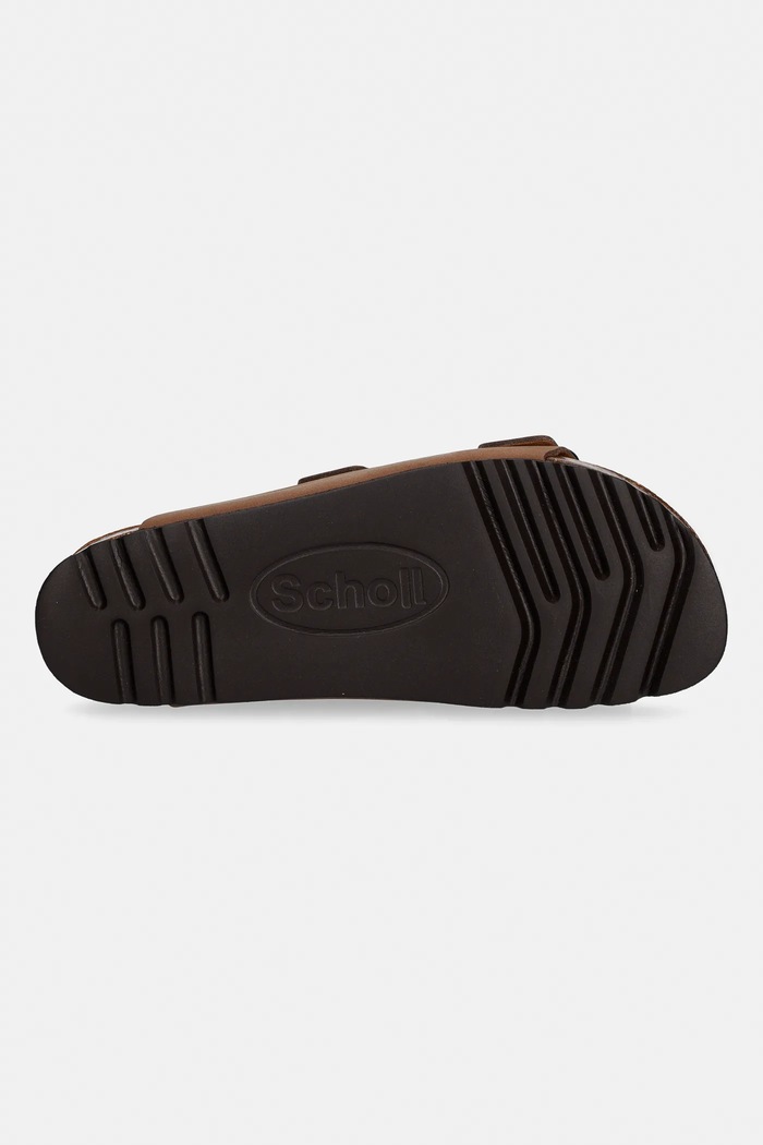 Scholl nubuk papucs JOSEPHINE F321741035 barna