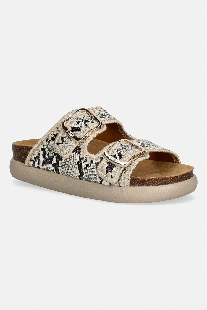 Scholl papucs NOELLE lapos bézs F322501171