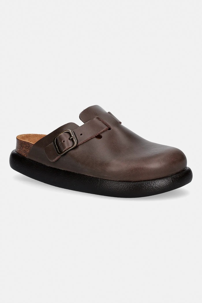 Scholl bőr papucs FAE nappa bőr barna F323971590