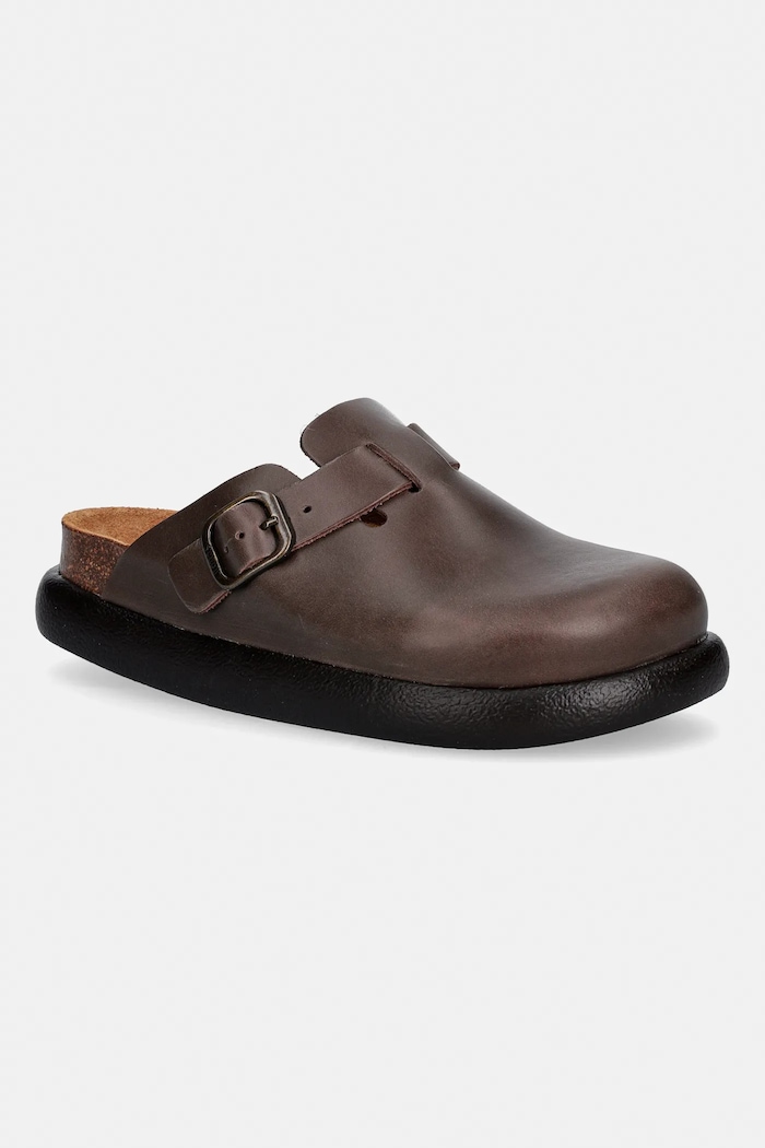 Scholl bőr papucs FAE nappa bőr barna F323971590