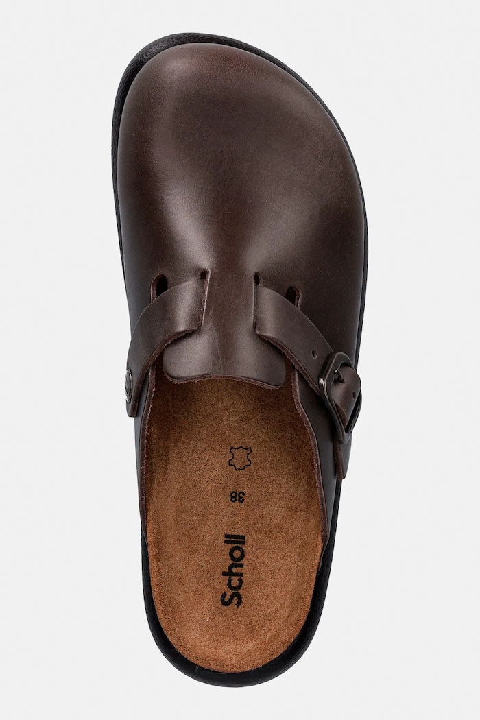 Scholl bőr papucs FAE barna F323971590