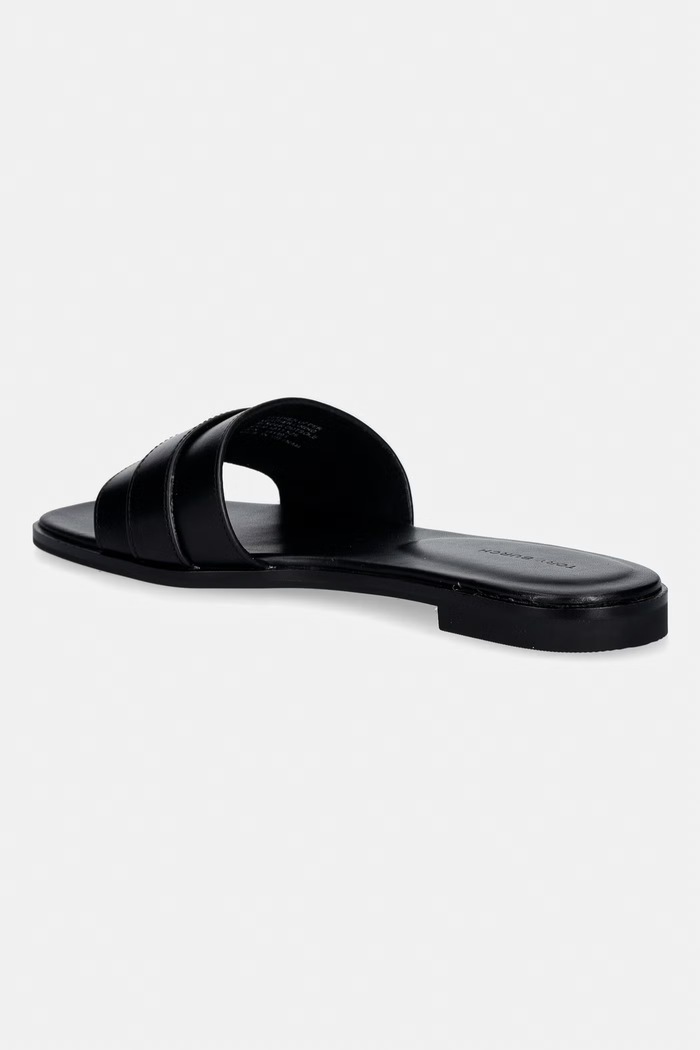 Scarpe Tory Burch ciabatte slide in pelle Romy Slide 181993.006 nero