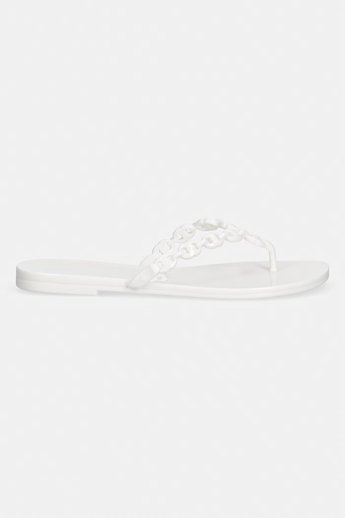 Tory Burch σαγιονάρες διχαλωτές Γυναικείες Gemini Link Jelly 171312.100 λευκό SS26
