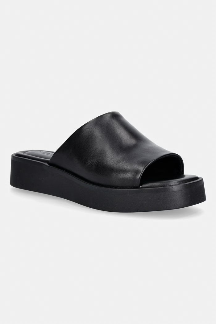 Vagabond Shoemakers női platformos bőr papucs DANYA fekete 6104.101.92