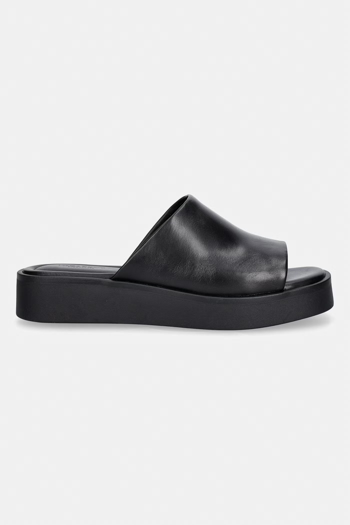 Vagabond Shoemakers női platformos bőr papucs DANYA 6104.101.92 fekete SS26