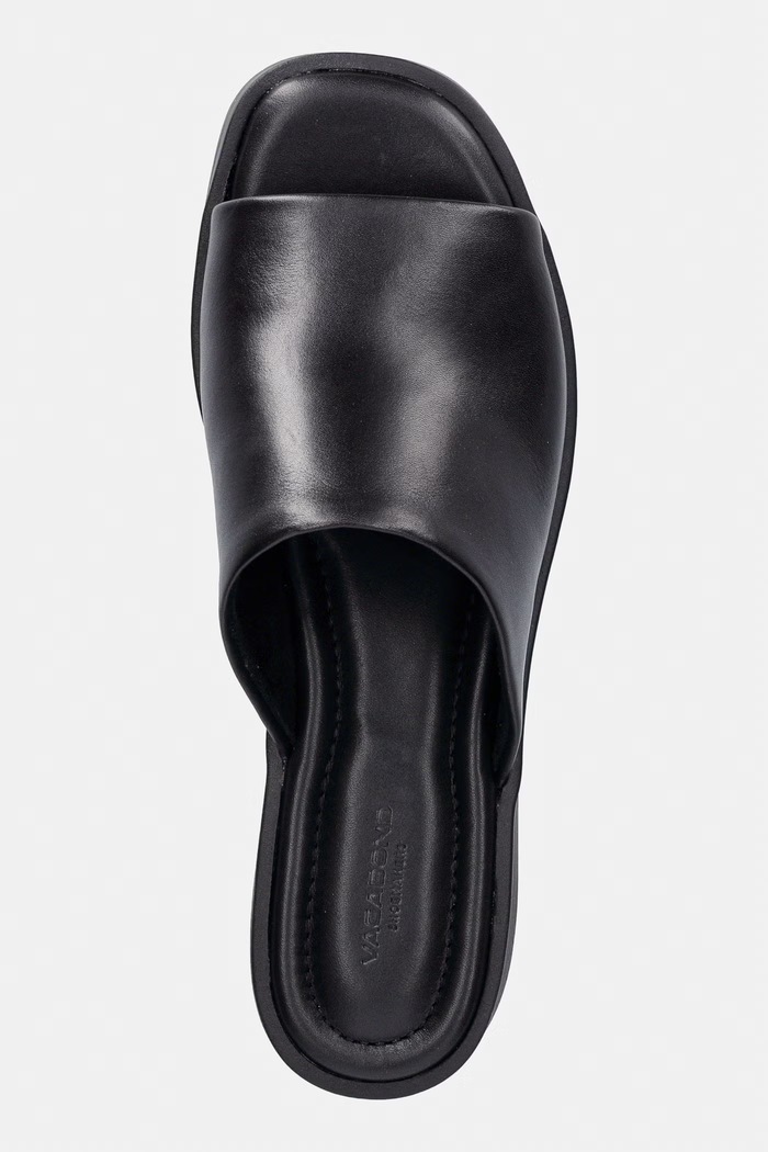 Vagabond Shoemakers női platformos bőr papucs DANYA fekete 6104.101.92