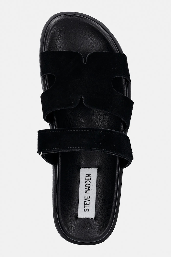 Παντόφλες σουέτ Steve Madden Missile-E μαύρο 11003504.015