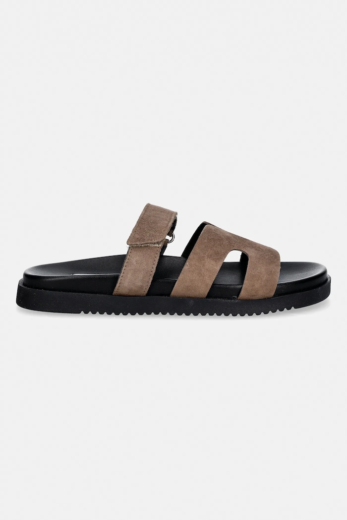 Steve Madden ciabatte slide in camoscio Missile-E 11003504.TPB verde SS26