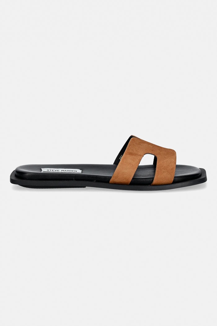 Παντόφλες σουέτ Steve Madden Sofia 11003523.235 καφέ SS26