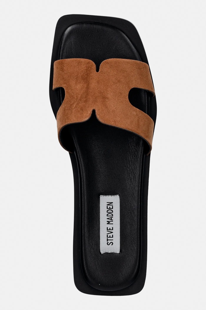 Παντόφλες σουέτ Steve Madden Sofia καφέ 11003523.235