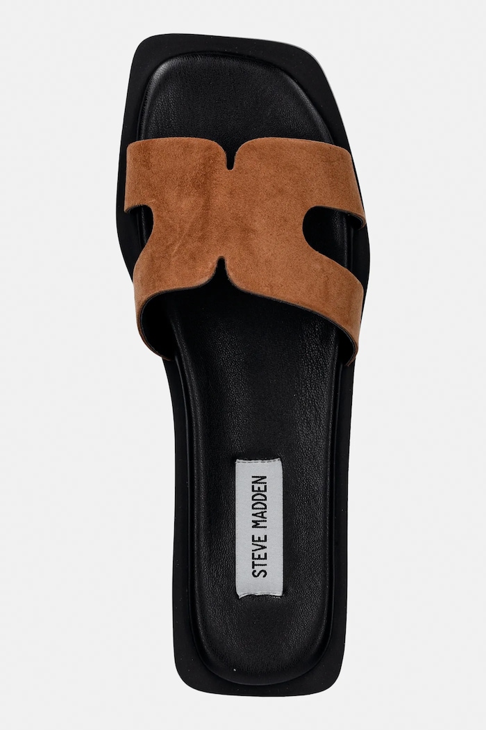 Παντόφλες σουέτ Steve Madden Sofia καφέ 11003523.235