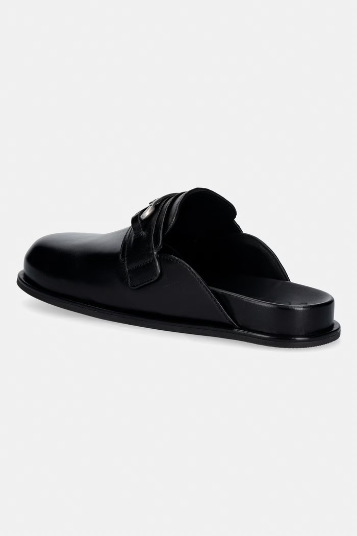 Obuwie ZADIG&VOLTAIRE klapki skórzane Angie SWCT02097 czarny