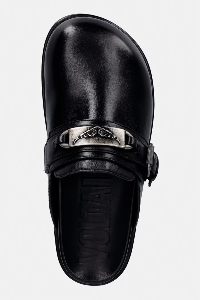 ZADIG&VOLTAIRE klapki skórzane Angie czarny SWCT02097
