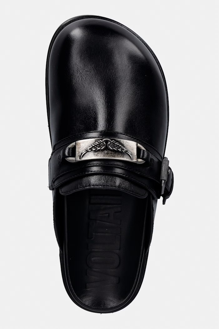 ZADIG&VOLTAIRE klapki skórzane Angie czarny SWCT02097
