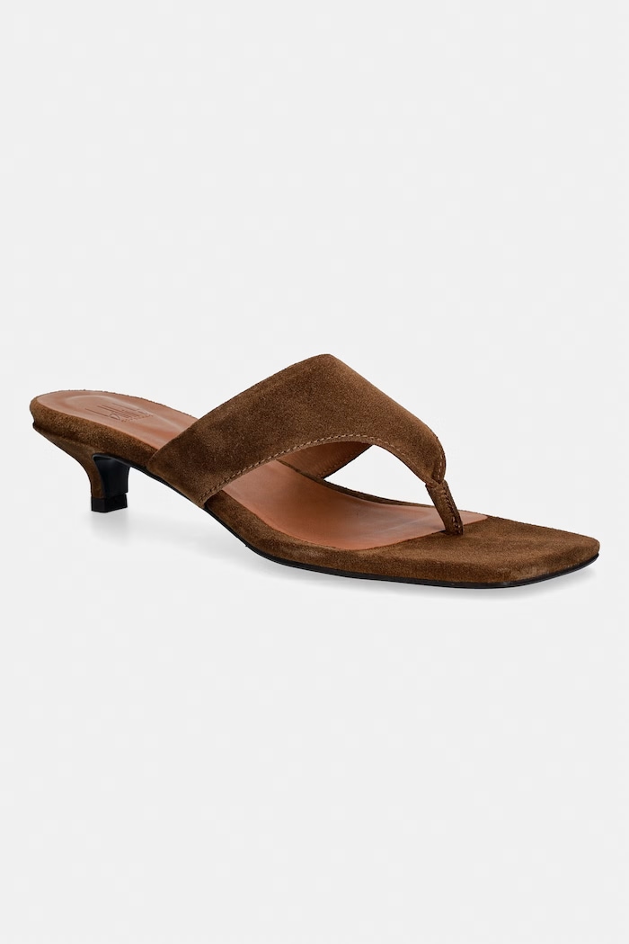 Billi Bi infradito da donna in scamoscio marrone A9627.555