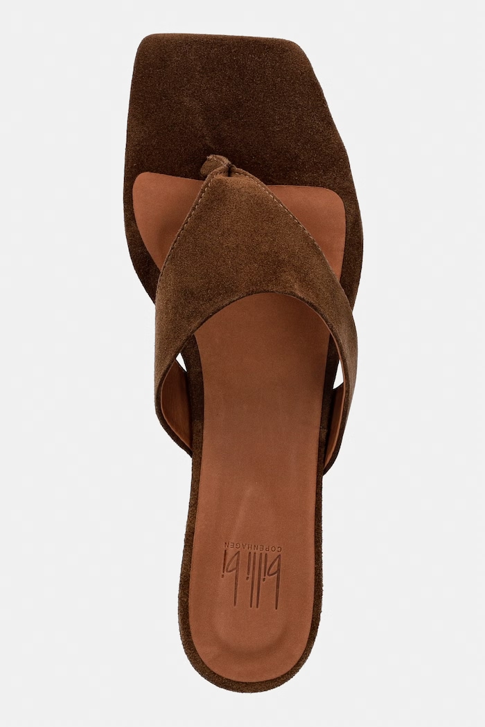 Billi Bi infradito da donna in scamoscio marrone A9627.555