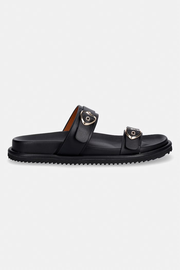 Blauer ciabatte slide in pelle BLOOM03 S6BLOOM03.LEA nero SS26