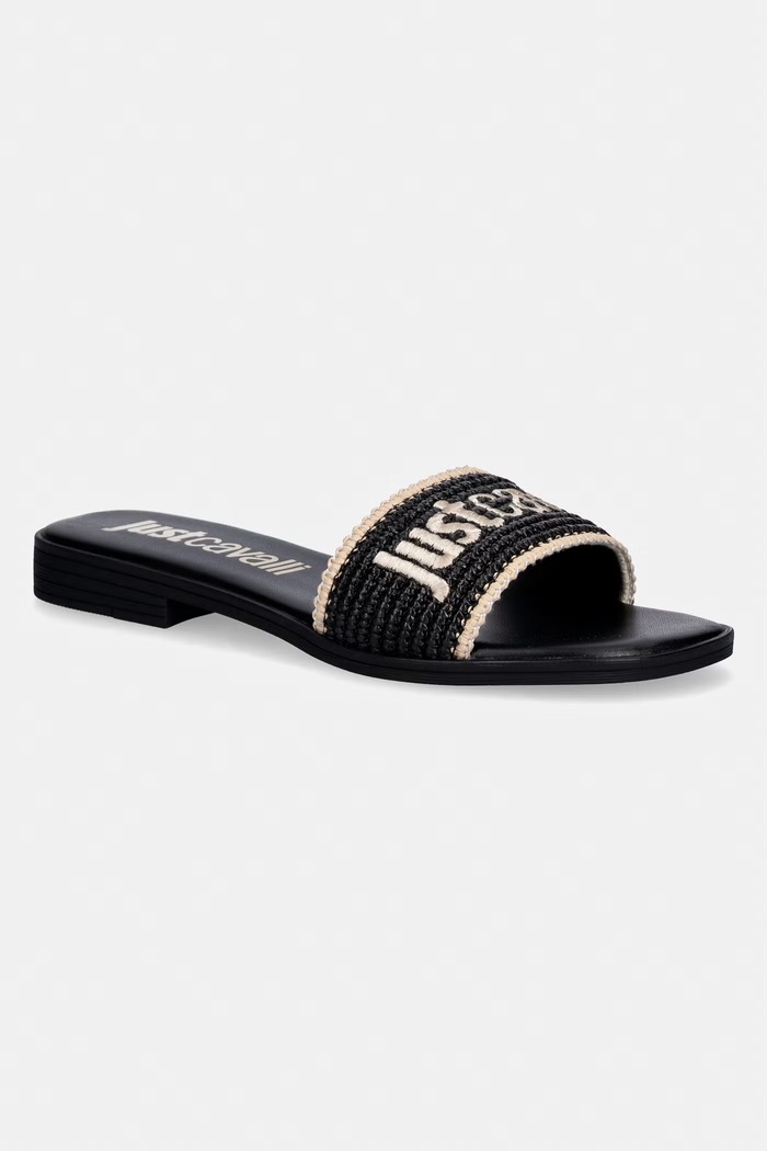 Just Cavalli papuci pentru femei negru 80RA3S80ZSE60899