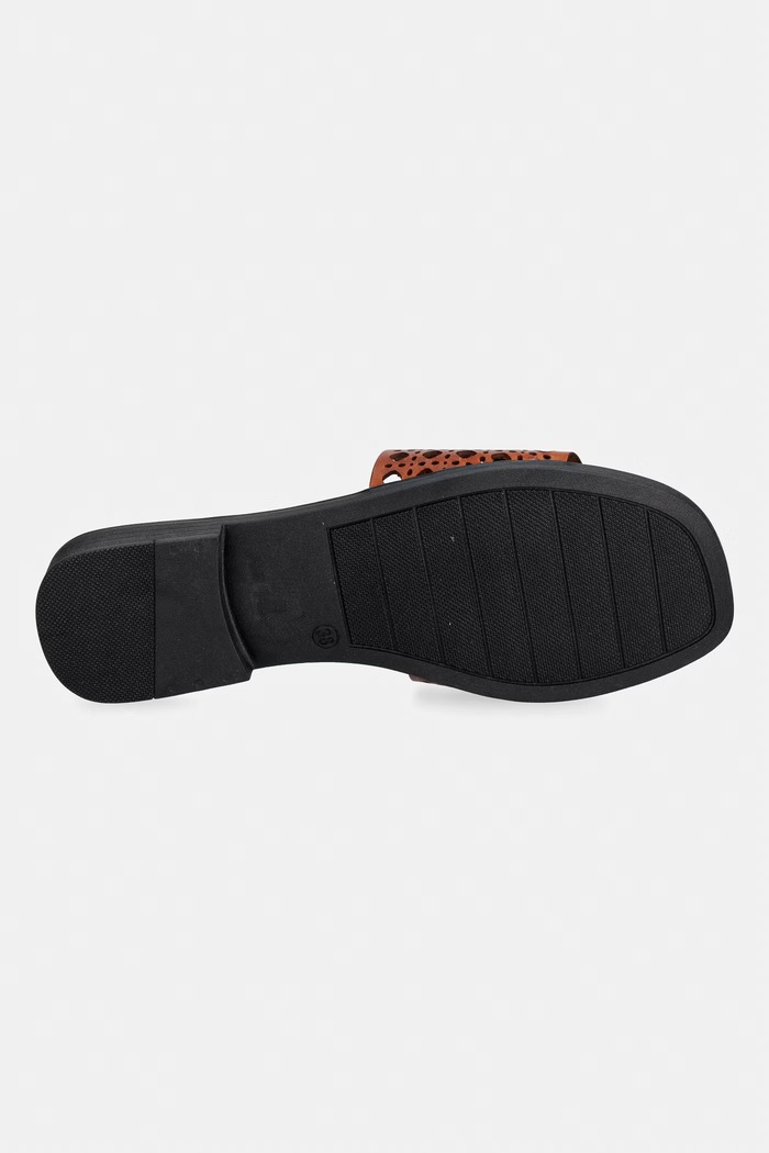Just Cavalli ciabatte slide in pelle 80RA3S82ZPB95903 marrone