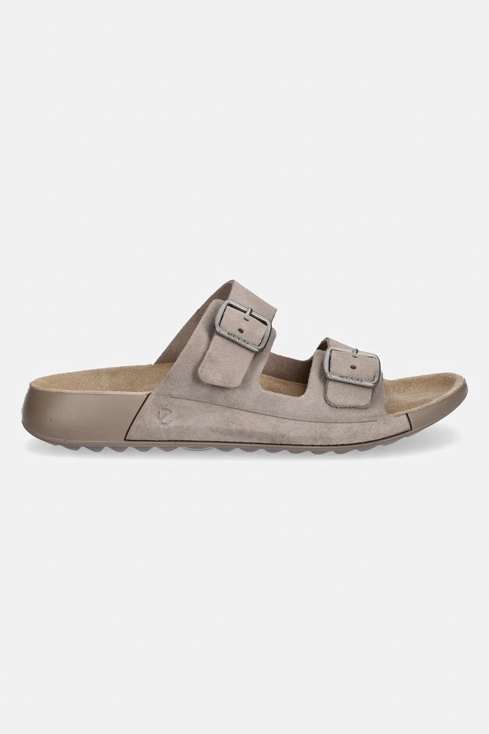 Semišové šľapky Ecco Cozmo W 206913.61510 béžová SS26
