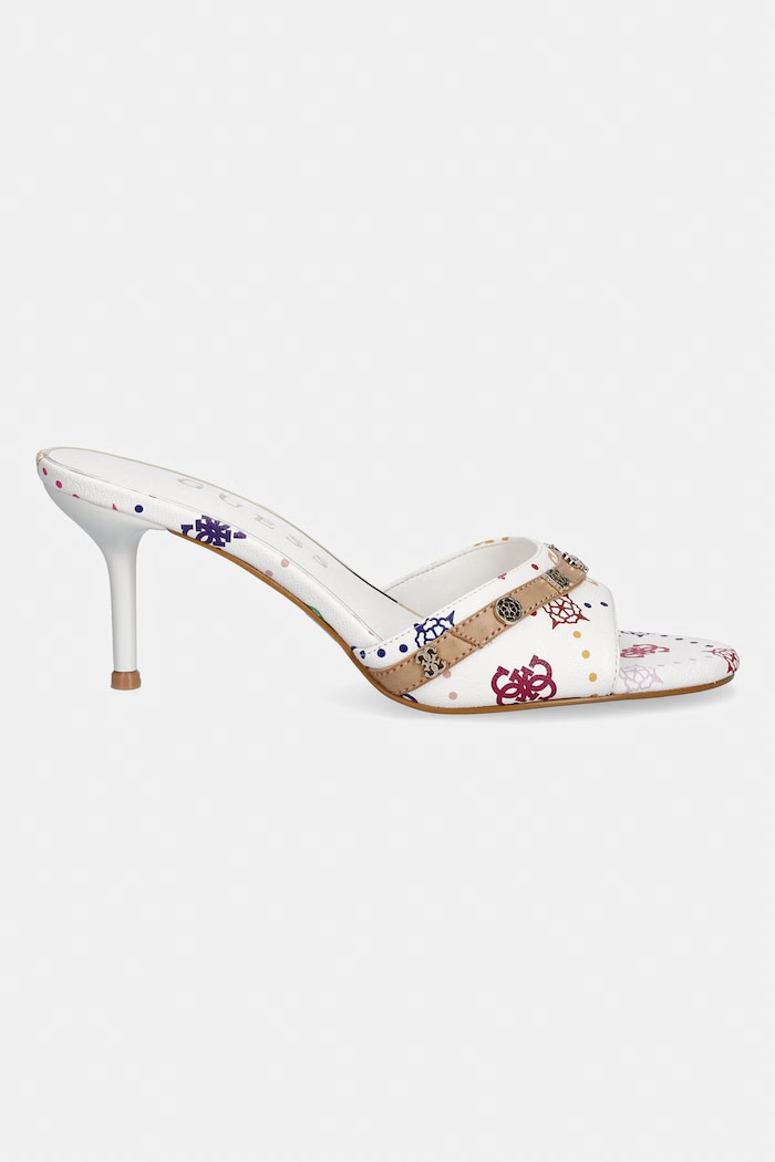Παντόφλες Guess IORY FLPIOR.FAL03.WHIMU λευκό SS26
