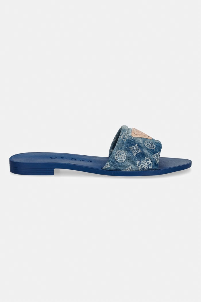Guess klapki damskie ELYSONE FLJELS.DEN03.BLUE granatowy SS26