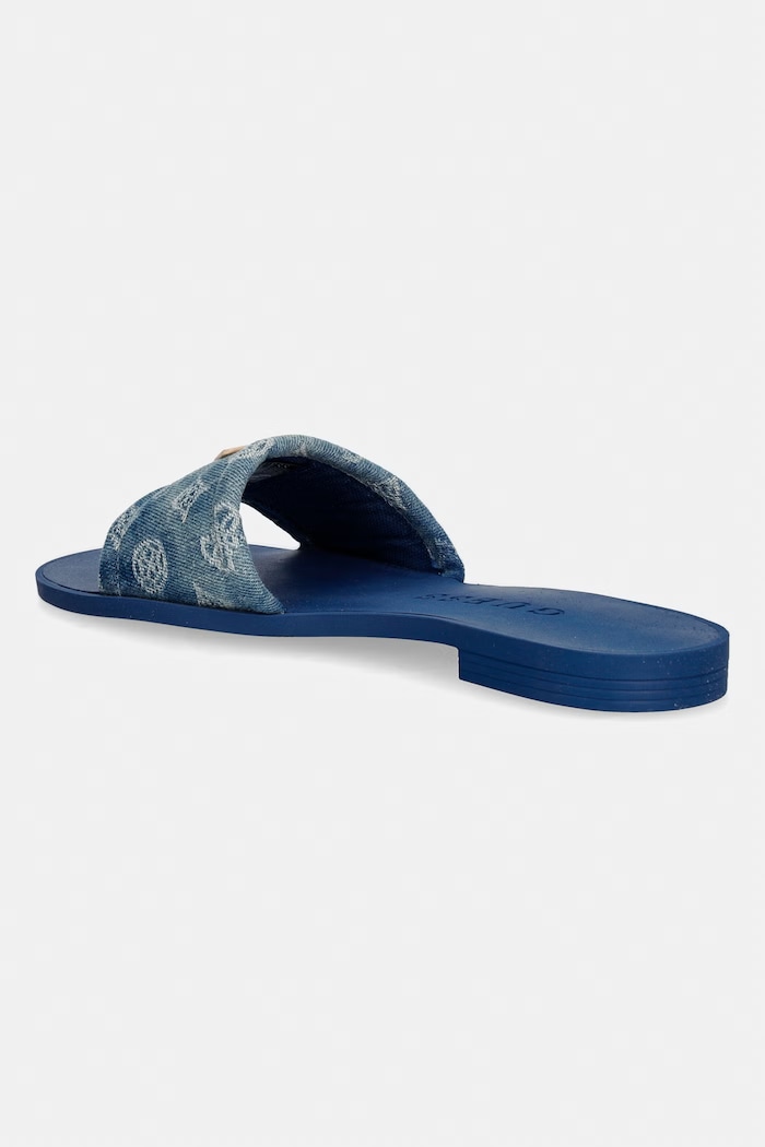 Obuwie Guess klapki damskie ELYSONE FLJELS.DEN03.BLUE granatowy
