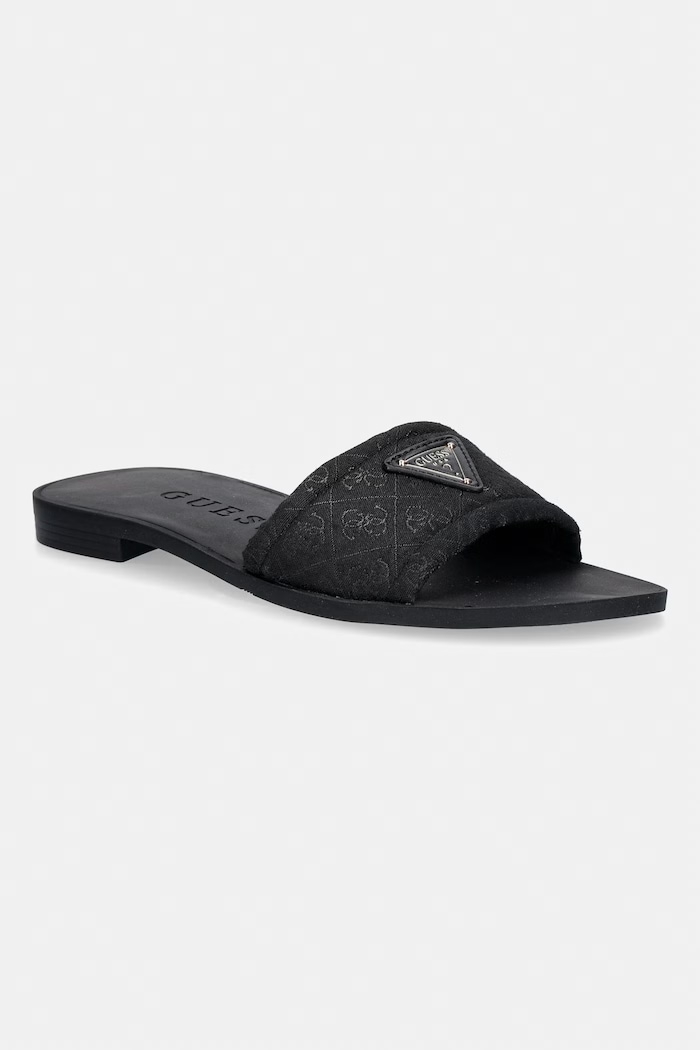 Guess papuci cu vârf deschis pentru femei ELYSONE negru FLJELS.FAP03.BLACK