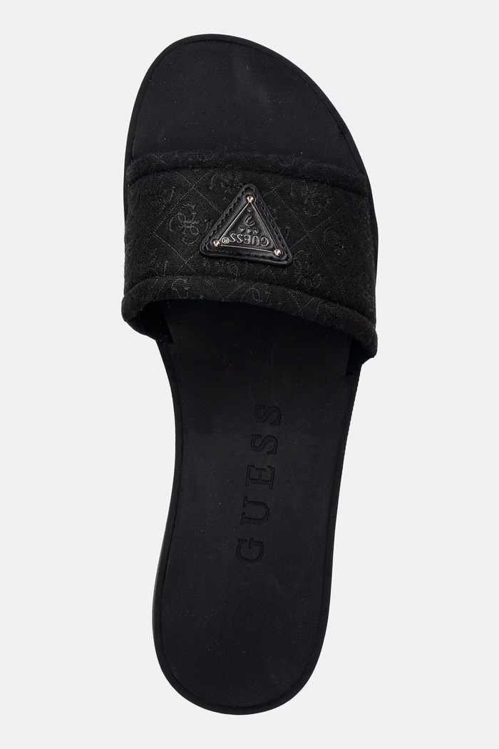 Guess papuci cu vârf deschis pentru femei ELYSONE negru FLJELS.FAP03.BLACK