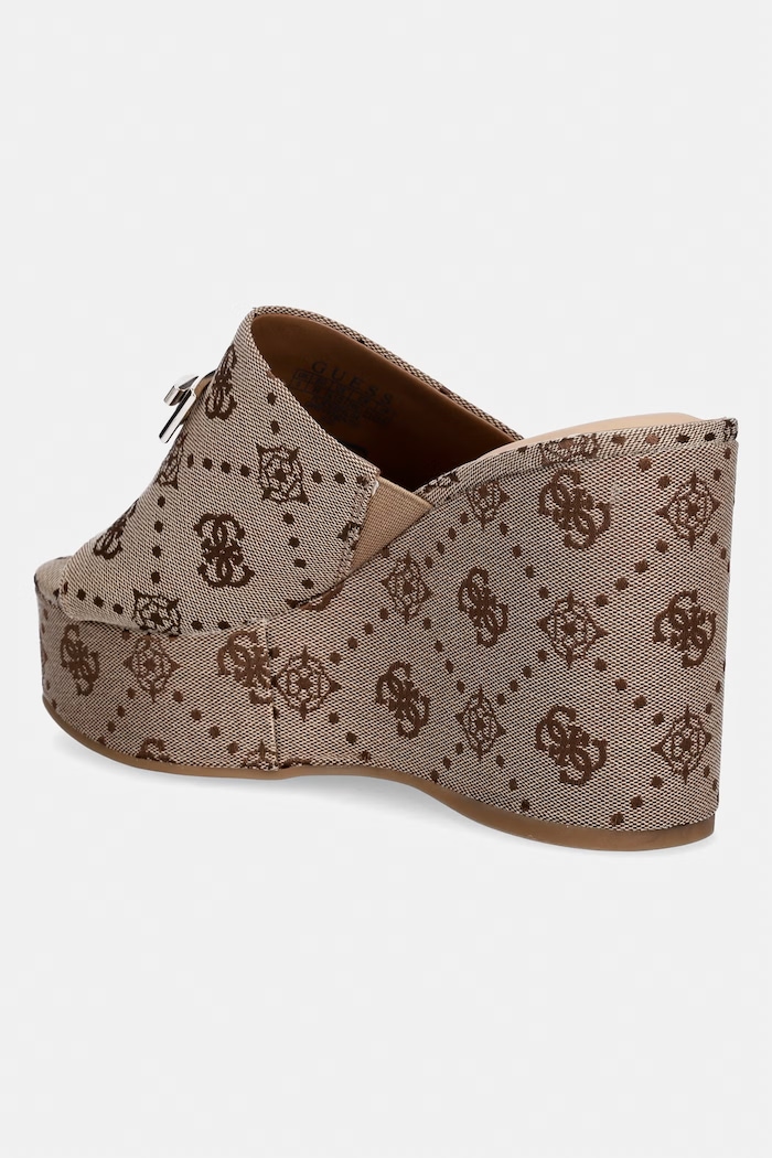 Încălțăminte Guess papuci pentru femei EVENZA FLJEVZ.FAL04.MILK bej
