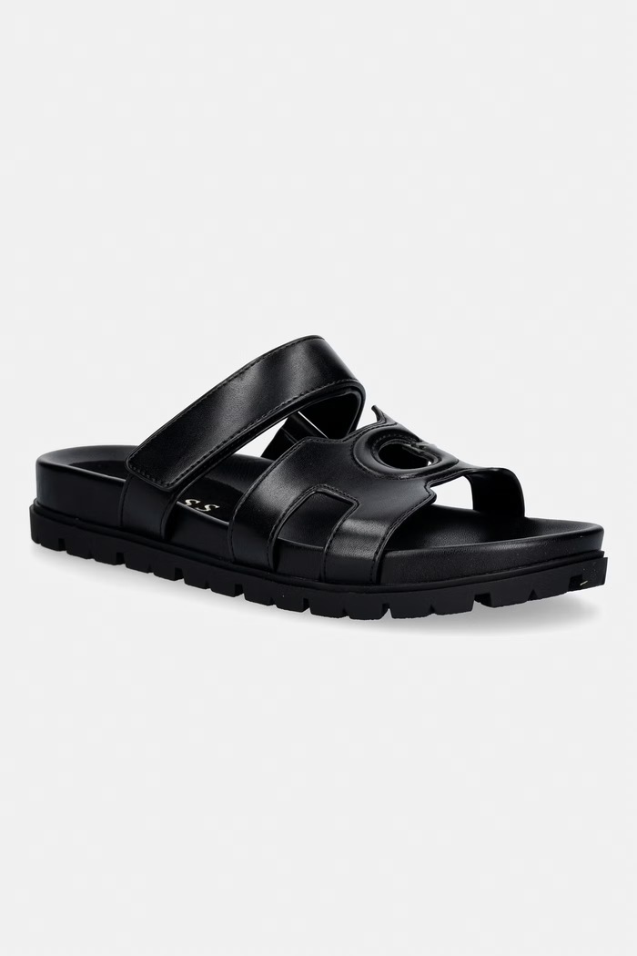 Guess na plochom podpätku dámske FASHIEY čierna FLJFAS.ELE03.BLACK