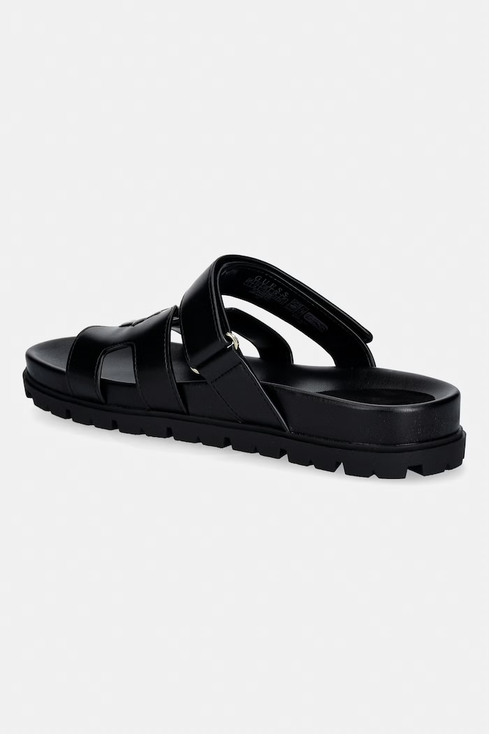 Obuv Guess na plochom podpätku dámske FASHIEY FLJFAS.ELE03.BLACK čierna