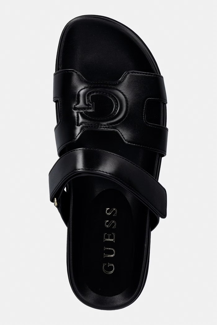 Guess na plochom podpätku dámske FASHIEY čierna FLJFAS.ELE03.BLACK