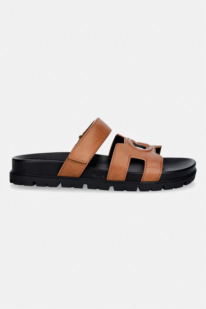 Guess šľapky dámske FASHIEY FLJFAS.ELE03.BROWN hnedá SS26