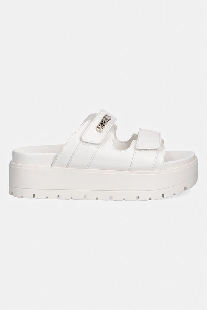 Šľapky Guess FAXON FLJFAX.ELE03.CREAM biela SS26
