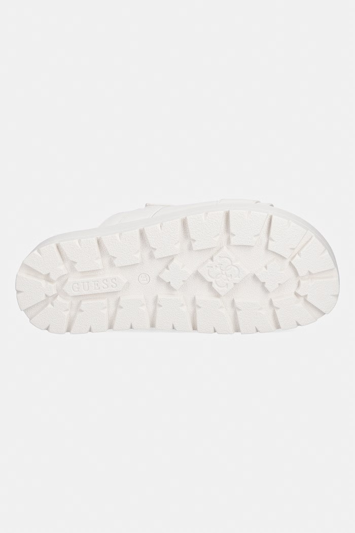 Šľapky Guess FAXON FLJFAX.ELE03.CREAM biela