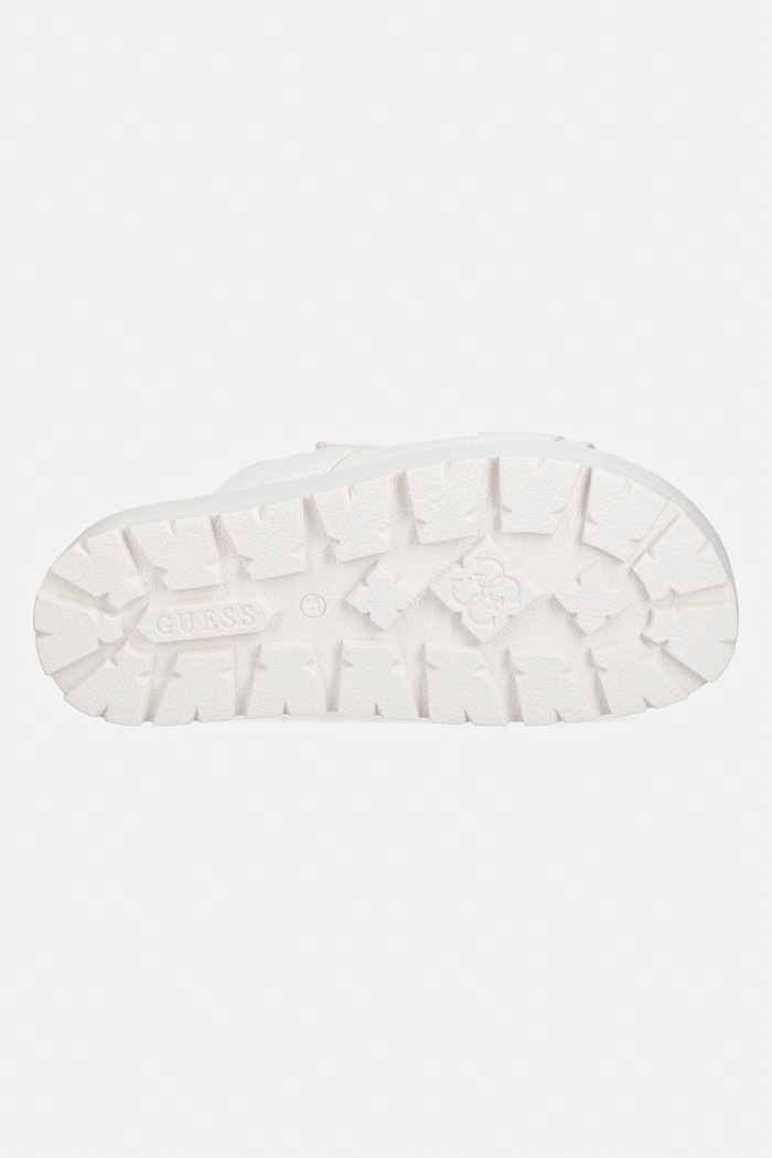 Šľapky Guess FAXON FLJFAX.ELE03.CREAM biela