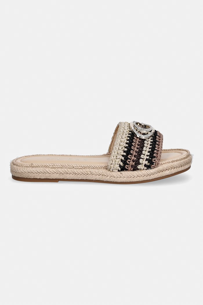 Guess šľapky dámske KAYLIS FLJKLI.FAB03.BLACK béžová SS26