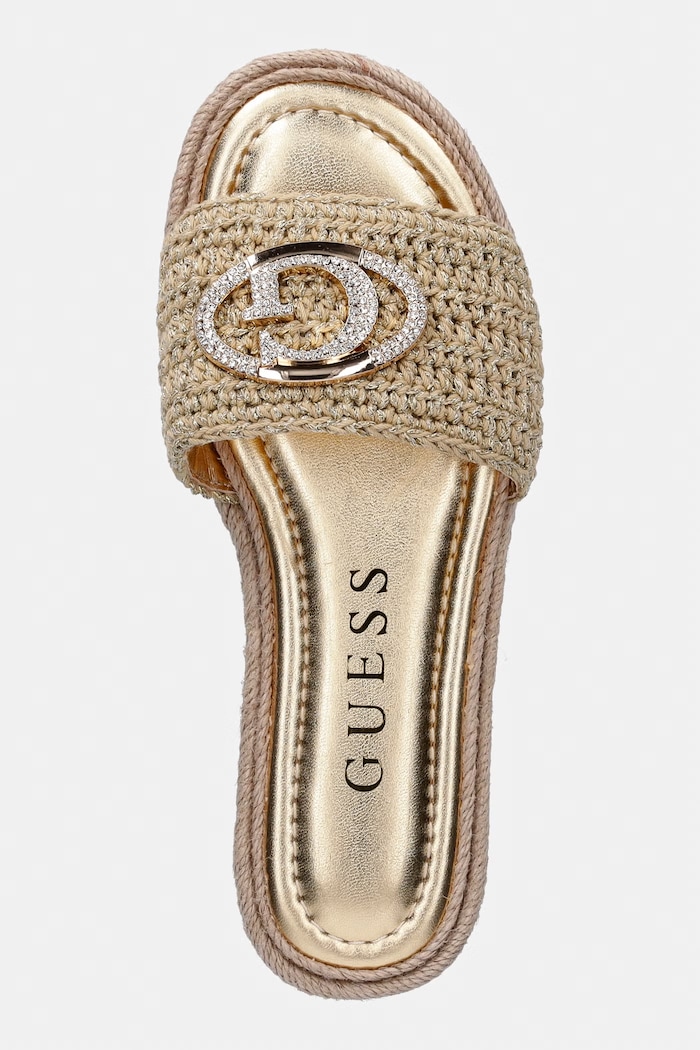 Guess dámske šľapky KAYLIS zlatá FLJKLI.FAB03.GOLD