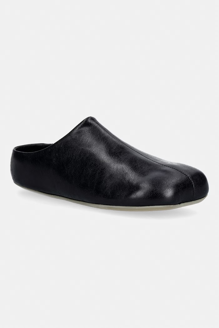 MM6 Maison Margiela джапанки мулета женски кожени черен S59WX0083.P7561.T8013