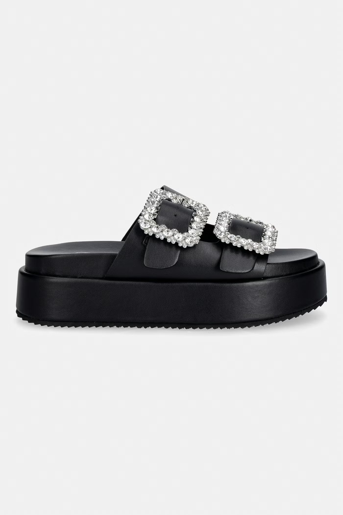 Buffalo šľapky dámske Noa Ari Glam 1602301 čierna SS26