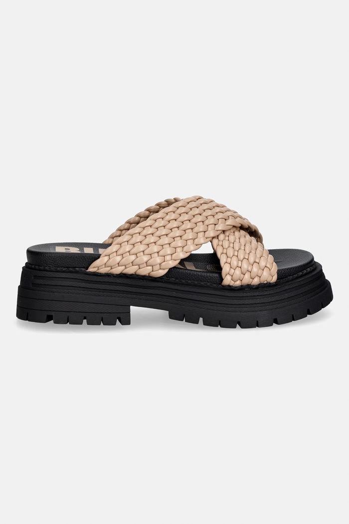 Buffalo papuci femei Lennox Cross 1602320 bej SS26