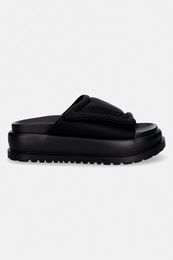 Buffalo šľapky dámske Palma Velcro 1602325 čierna SS26
