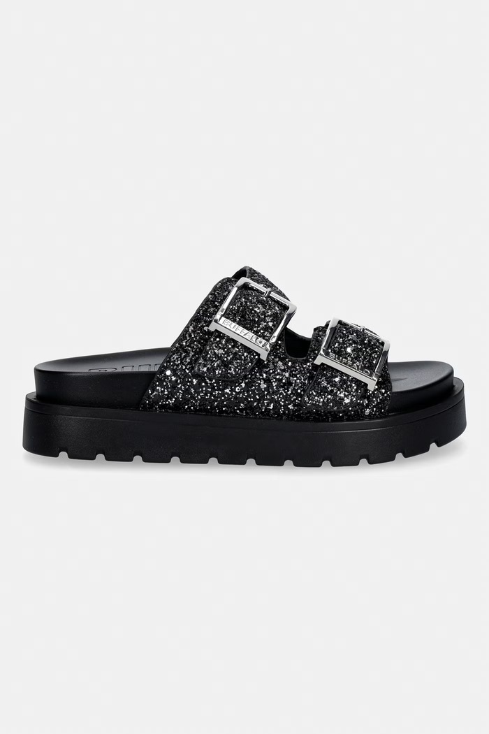 Buffalo Σαγιονάρες Γυναικείες Raya Ari Glam 1602341 μαύρο SS26