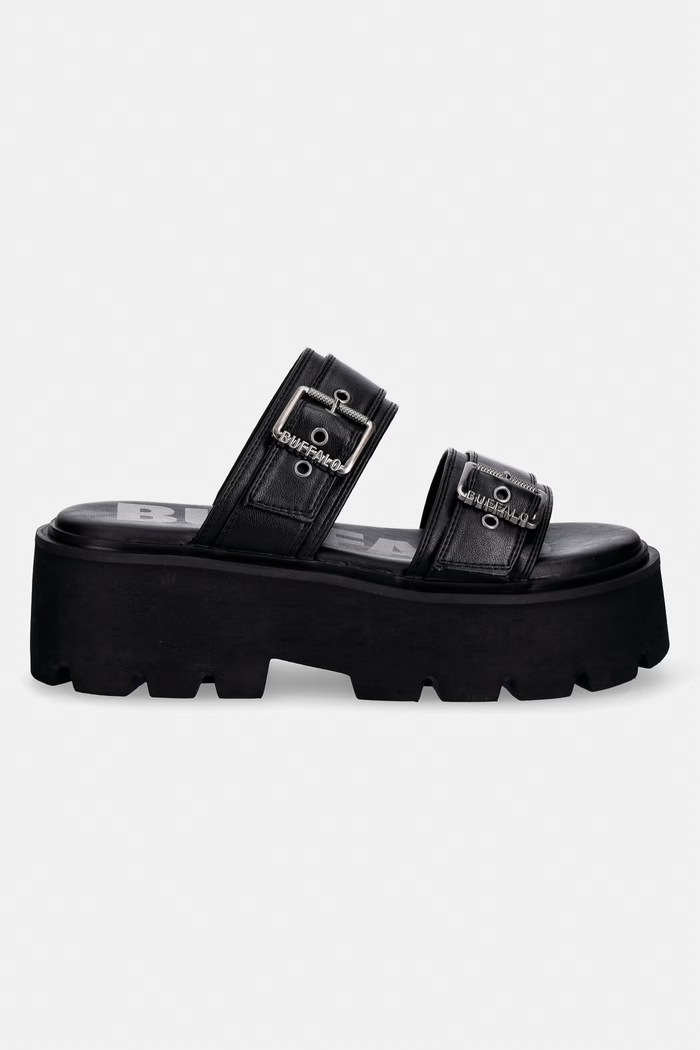 Buffalo σαγιονάρες Γυναικείες Brake Two Strap 1602362 μαύρο SS26