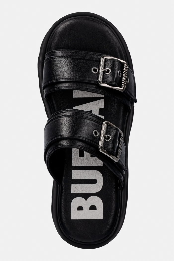 Buffalo σαγιονάρες Γυναικείες Brake Two Strap μαύρο 1602362