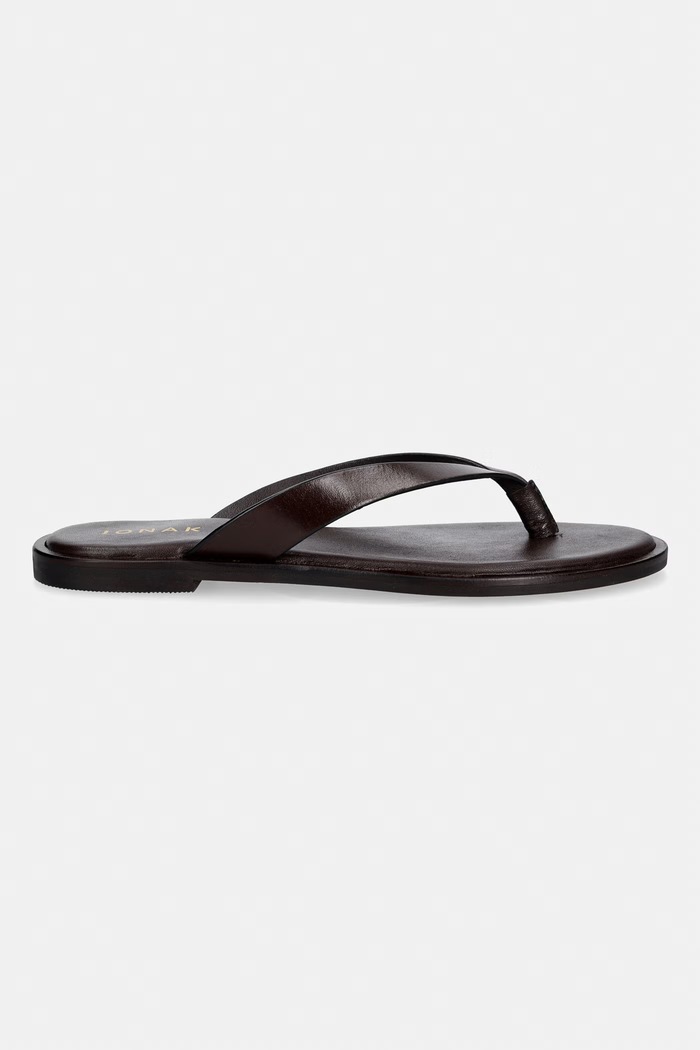 Jonak șlapi dame din piele WITTY CUIR 3800351 maro SS26