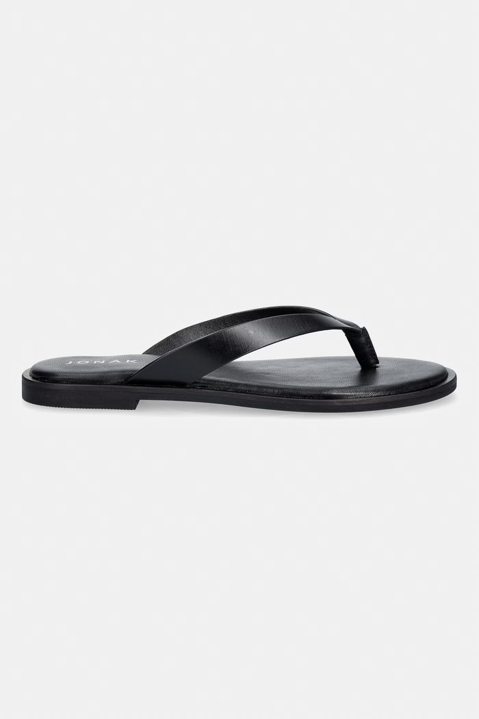 Jonak japonki damskie skórzane WITTY CUIR 3800351 czarny SS26
